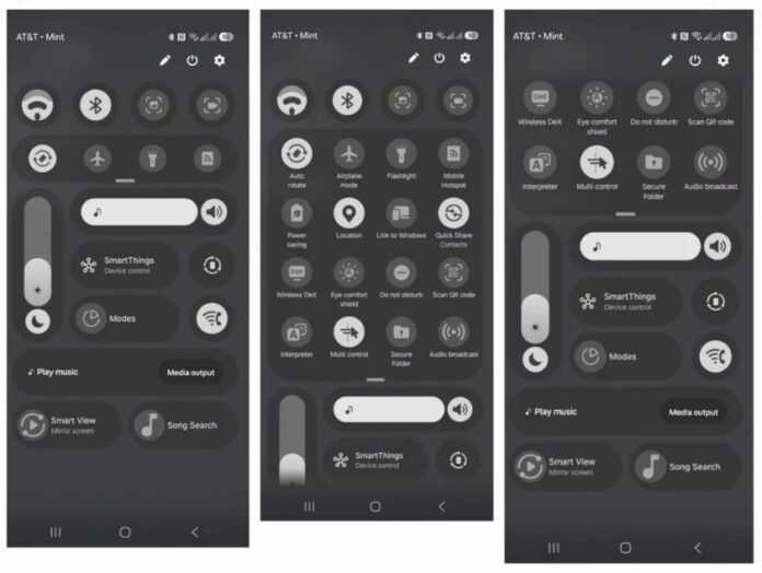 Hình ảnh rò rỉ bảng điều khiển có thể tùy chỉnh hoàn toàn của One UI 8.5 (Ảnh: Internet)