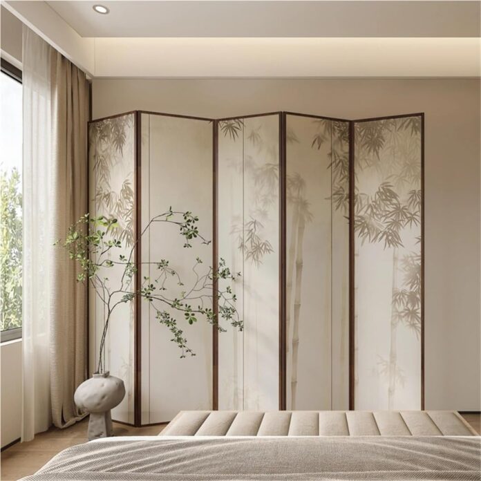 Dùng vách ngăn gấp/bình phong