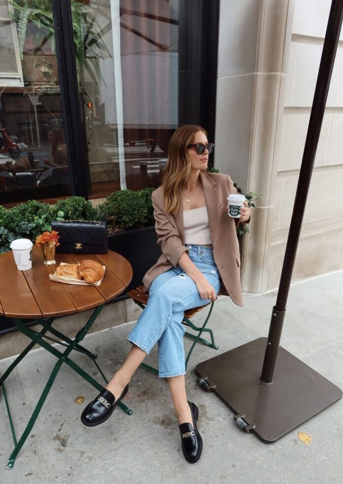 Giày lười phối quần lửng