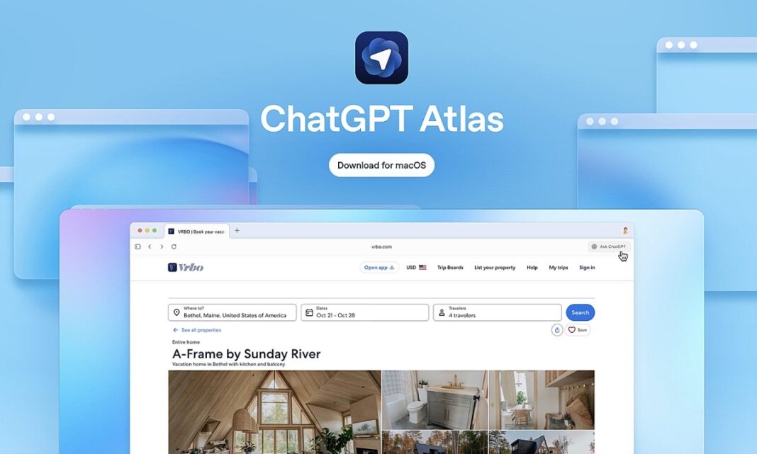 Trình duyệt web ChatGPT Atlas (Ảnh: Internet)