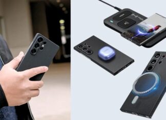 Hình ảnh ốp lưng của điện thoại Galaxy S26 cho thấy cụm camera lồi và sạc không dây Qi2 (Ảnh: Internet)