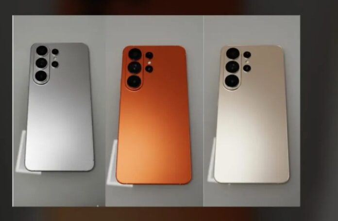 Hình ảnh điện thoại Galaxy S26 Ultra màu cam xuất hiện trên mạng (Ảnh: Internet)