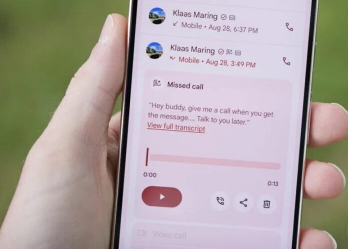 Tính năng Nhận Tin Nhắn trong ứng dụng Điện Thoại của Pixel 10 Pro (Ảnh: Internet) Tính năng Nhận Tin Nhắn trong ứng dụng Điện Thoại của Pixel 10 Pro (Ảnh: Internet)