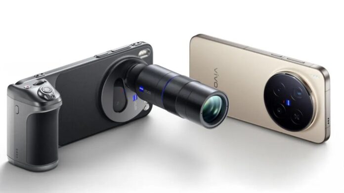 Điện thoại Vivo X300 và X300 Pro với bộ ống kính mở rộng (Ảnh: Internet)