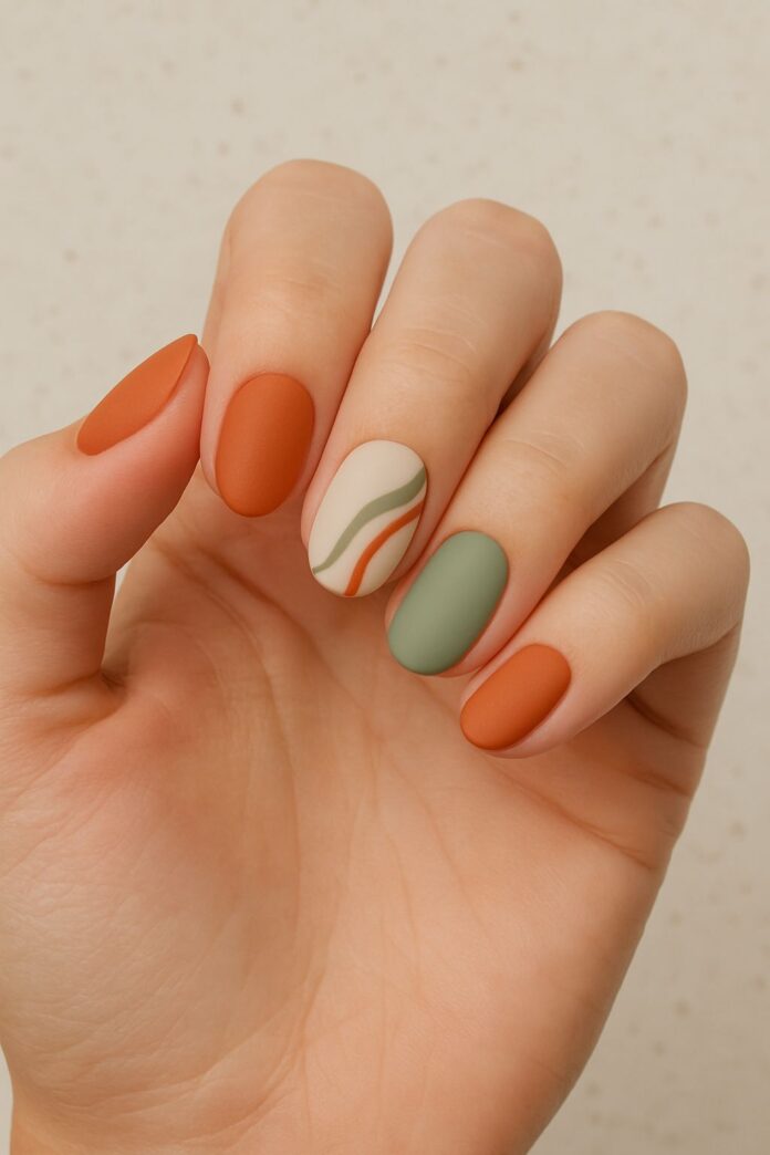 Những mẫu nail tay đẹp cho mùa thu dịu dàng, thơ mộng (Ảnh: Internet)