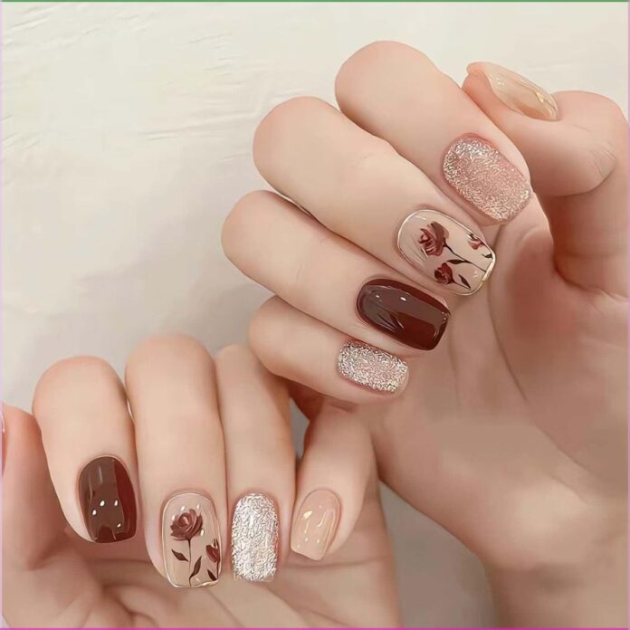 Những mẫu nail tay đẹp cho mùa thu dịu dàng, thơ mộng (Ảnh: Internet)
