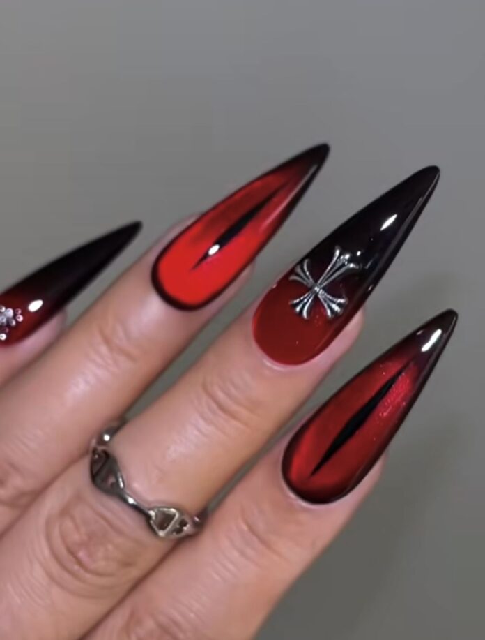 Mẫu nail Halloween ngắn cute (Ảnh: Internet)