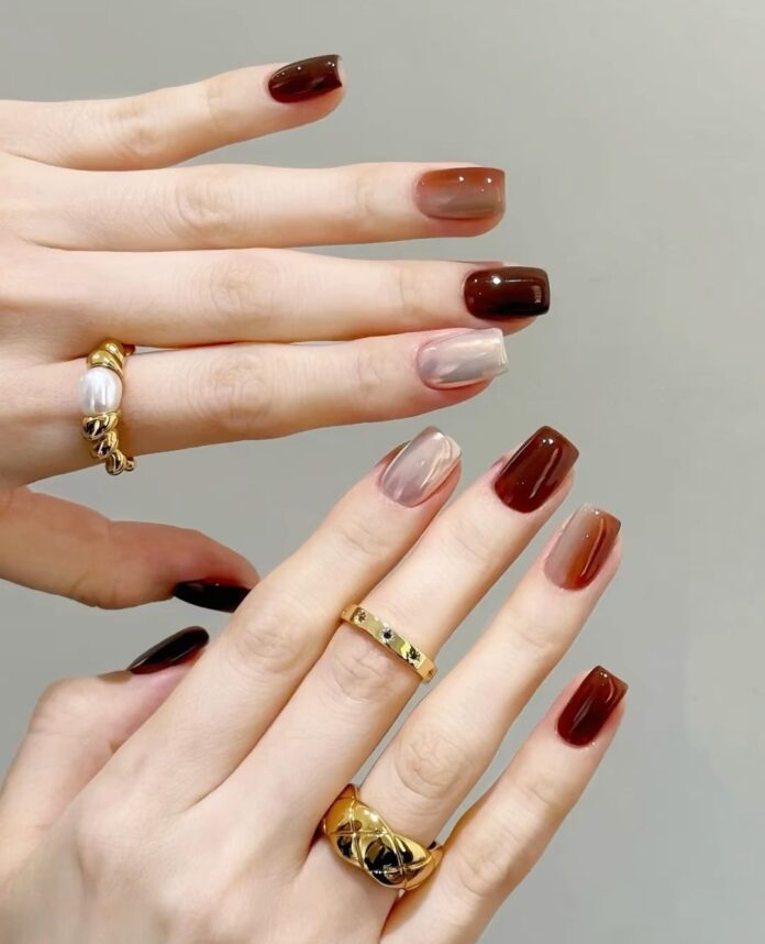 [Fall nails] 300+ mẫu nail tay đẹp cho mùa thu dịu dàng, thơ mộng ấm áp dịu dàng fall nails mẫu nail đẹp Mùa thu nail gấm nail mắt mèo nail mùa thu nail tay đẹp thanh lịch thơ mộng