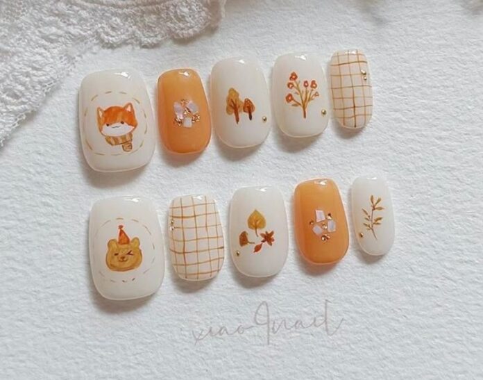 [Fall nails] 300+ mẫu nail tay đẹp cho mùa thu dịu dàng, thơ mộng ấm áp dịu dàng fall nails mẫu nail đẹp Mùa thu nail gấm nail mắt mèo nail mùa thu nail tay đẹp thanh lịch thơ mộng