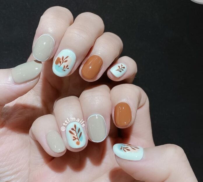 Những mẫu nail tay đẹp cho mùa thu dịu dàng, thơ mộng (Ảnh: Internet)