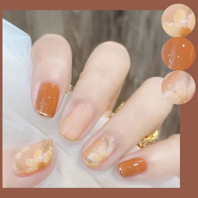 Những mẫu nail tay đẹp cho mùa thu dịu dàng, thơ mộng (Ảnh: Internet)