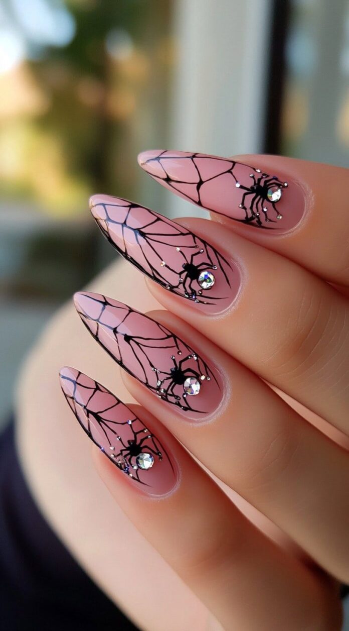 Mẫu nail Halloween đẹp "sang chảnh" quyến rũ (Ảnh: Internet)