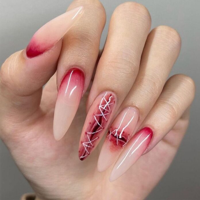 Mẫu nail Halloween đẹp "sang chảnh" quyến rũ (Ảnh: Internet)