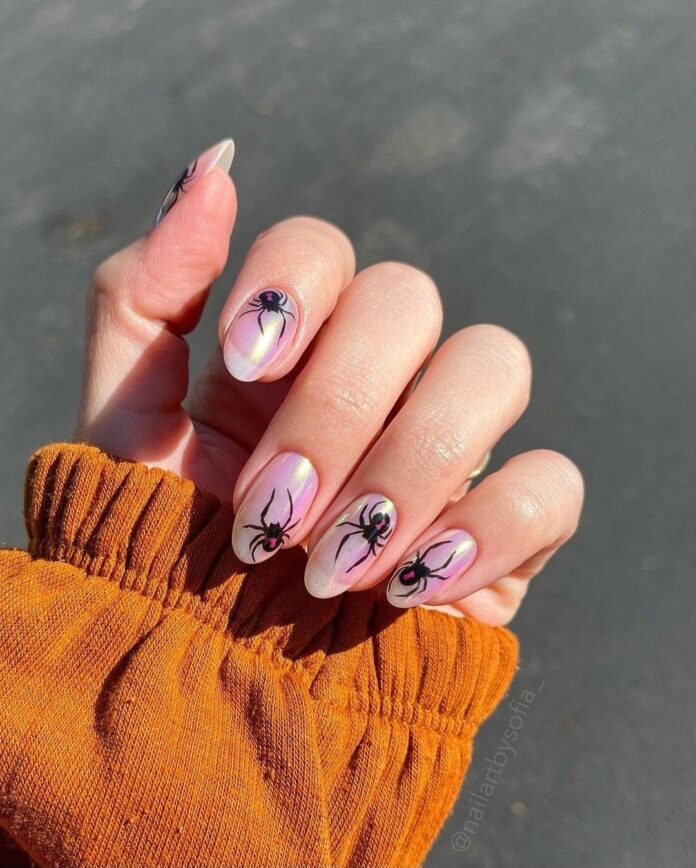 Mẫu nail Halloween đẹp "sang chảnh" quyến rũ (Ảnh: Internet)