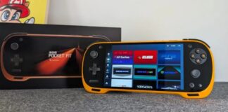 Máy chơi game KONKR Pocket FIT kèm hộp (Ảnh: Internet)