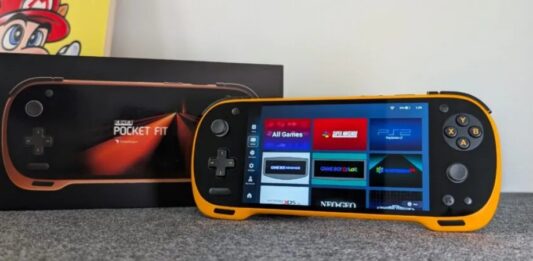 Máy chơi game KONKR Pocket FIT kèm hộp (Ảnh: Internet)