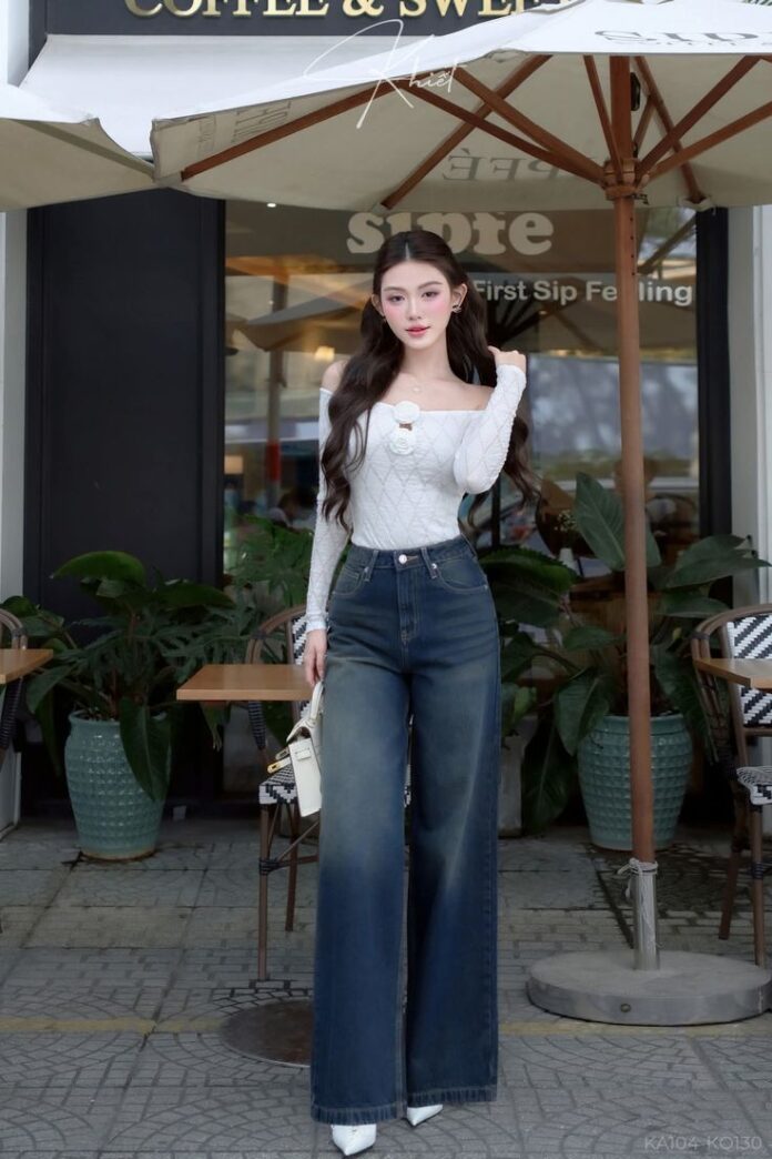 Dáng suông cùng áo trễ vai nữ tính (Nguồn: Internet)