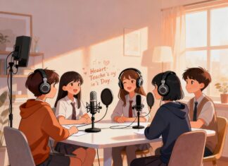 Sân khấu nhạc tri ân riêng tư trong lớp học, học sinh đàn hát gửi lời cảm ơn thầy cô nhân ngày 20/11.