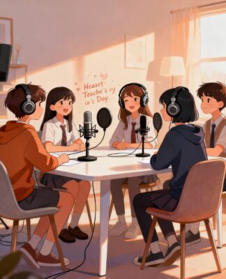 Sân khấu nhạc tri ân riêng tư trong lớp học, học sinh đàn hát gửi lời cảm ơn thầy cô nhân ngày 20/11.