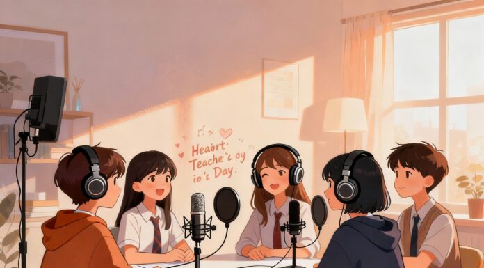 Sân khấu nhạc tri ân riêng tư trong lớp học, học sinh đàn hát gửi lời cảm ơn thầy cô nhân ngày 20/11.