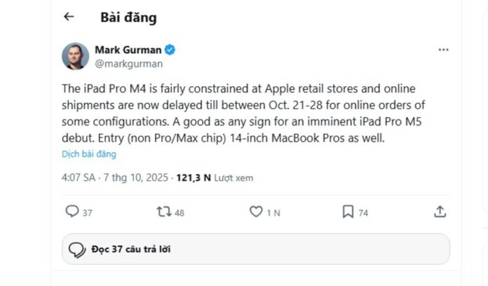 Bài đăng của Mark Guman trên X (Ảnh: Internet) Bài đăng của Mark Guman trên X (Ảnh: Internet)