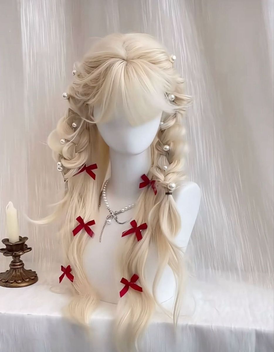 Tóc buộc 2 bên kết hợp tết nửa