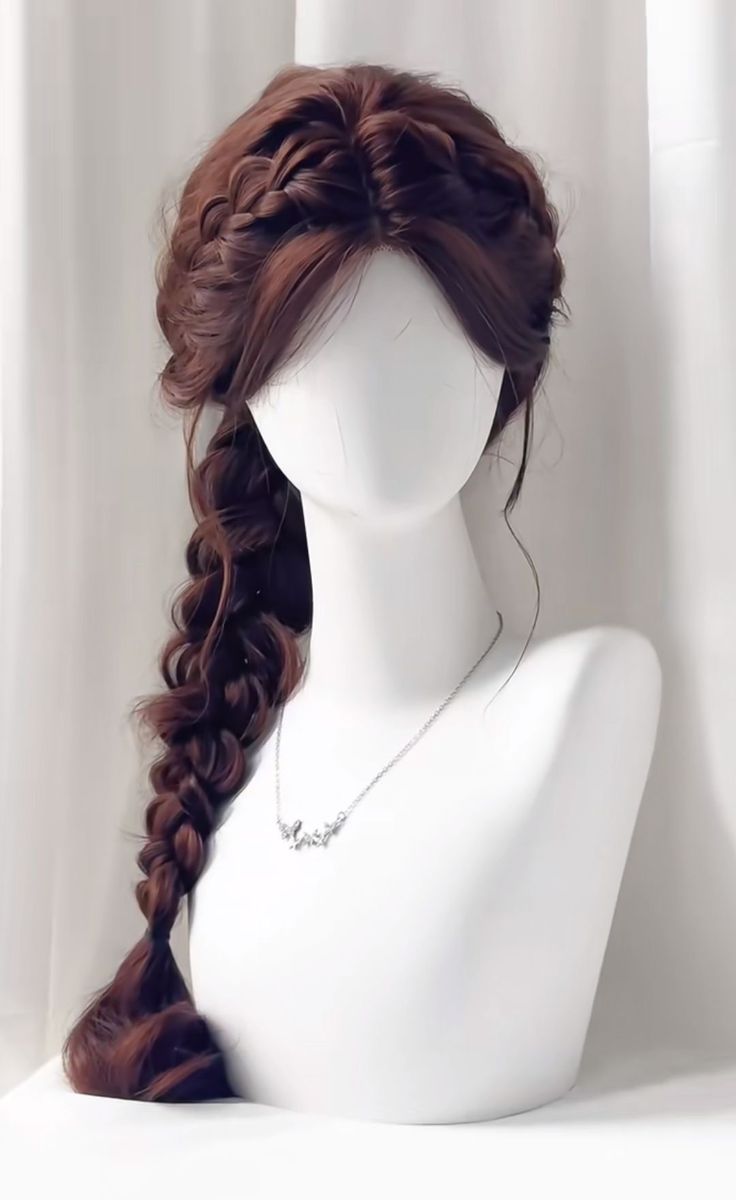 Tóc tết lệch phồng 1 bên