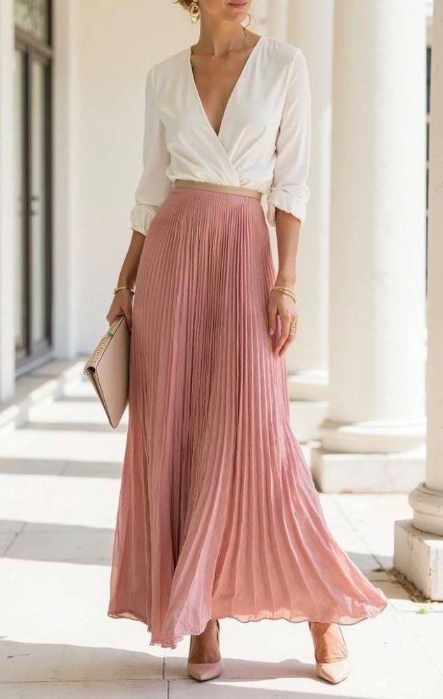 Màu ngà và hồng nhạt