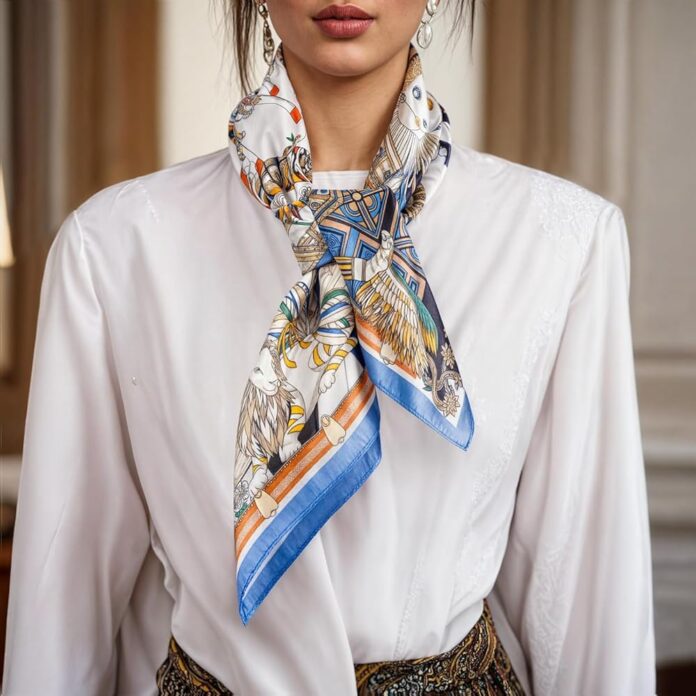 Khăn lụa hoặc satin