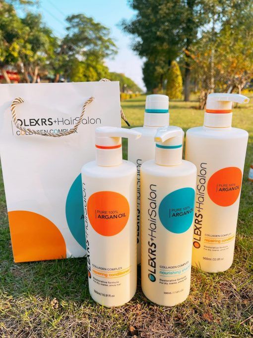 Bộ đôi Olexrs Argan Oil Collagen Hair