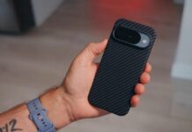 Ốp lưng sợi carbon Grecazo cho điện thoại Pixel 10 (Ảnh: Internet)