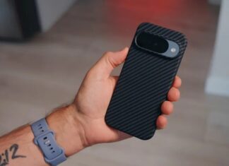 Ốp lưng sợi carbon Grecazo cho điện thoại Pixel 10 (Ảnh: Internet)