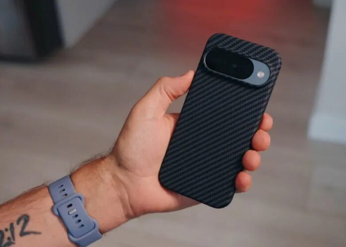 Ốp lưng sợi carbon Grecazo cho điện thoại Pixel 10 (Ảnh: Internet)