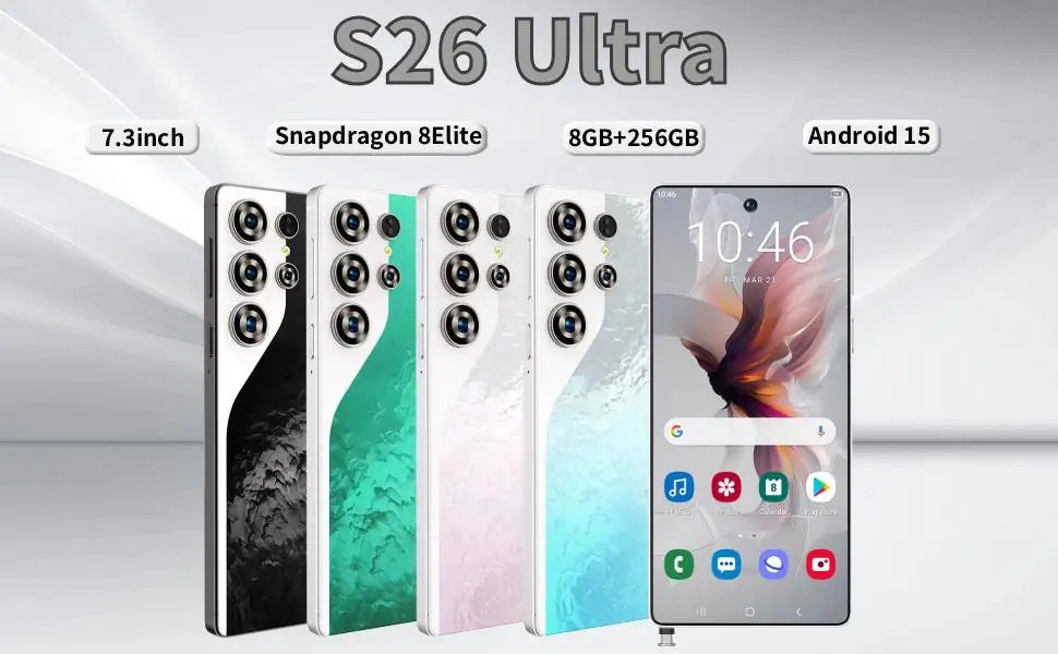 Mẫu điện thoại làm nhái Galaxy S26 Ultra được bán trên Amazon (Ảnh: Internet)