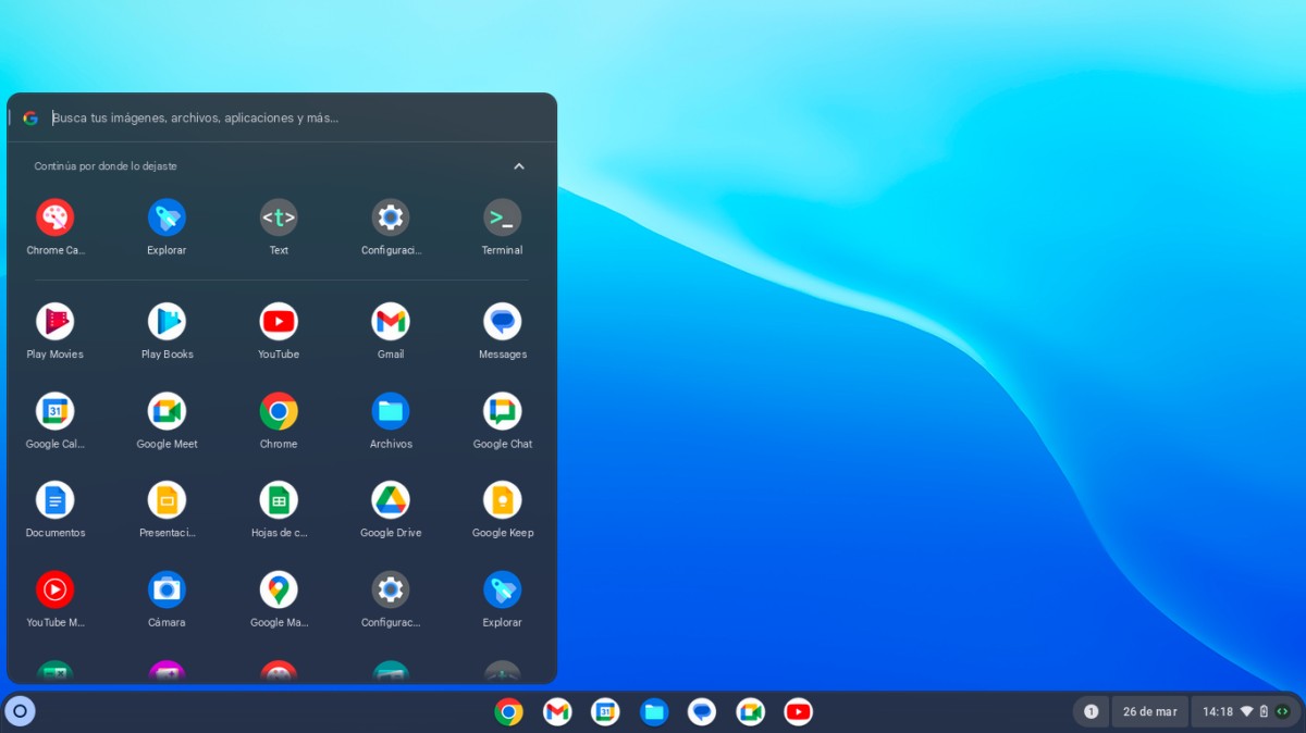 Giao diện của Chrome OS (Nguồn: Internet)