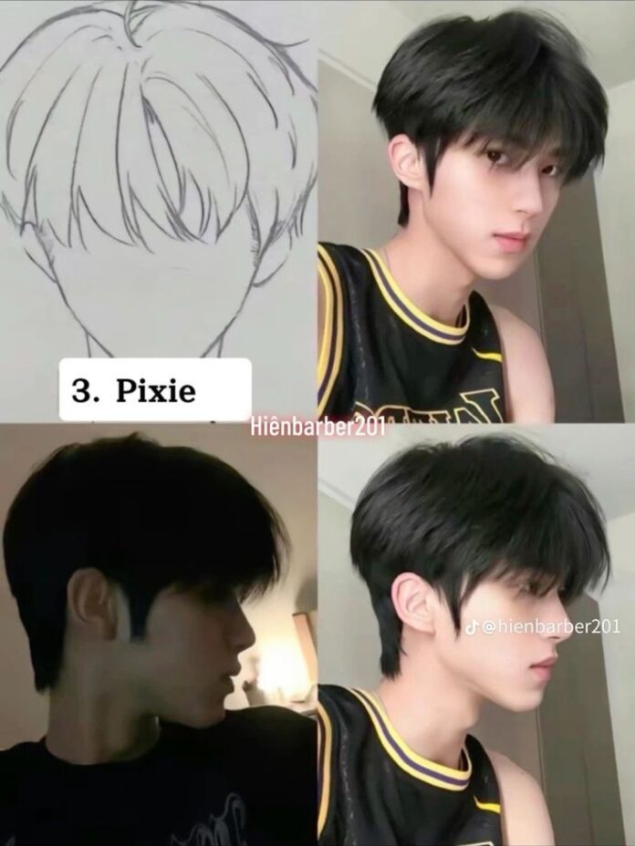 Pixie - kiểu tóc nam Hàn gọn gàng