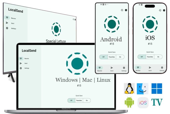 Những hệ điều hành mà LocalSend hỗ trợ (Nguồn: Internet)