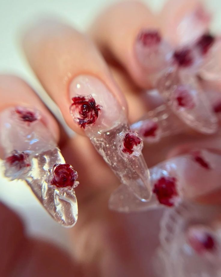 Hiệu ứng móng trong thêm hoa nổi