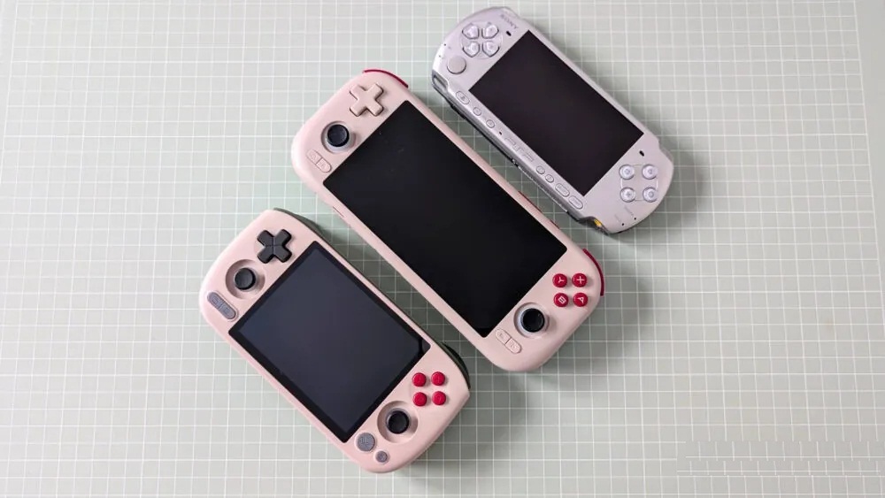 So sánh máy chơi game MANGMI AIR X, PSP, AYANEO Pocket AIR Mini (Ảnh: Internet)