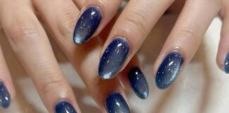 Đổi gió với trend nail màu xanh biển – huyền bí ấn tượng mà lại còn sáng da