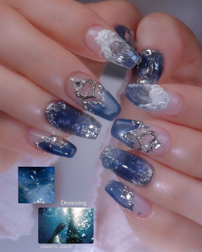 Phối thêm nhũ và ombre (Nguồn: Internet)