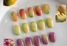Thỏa sức sáng tạo với mẫu nail ombre lấy cảm hứng từ trái cây nhiệt đới tươi mát
