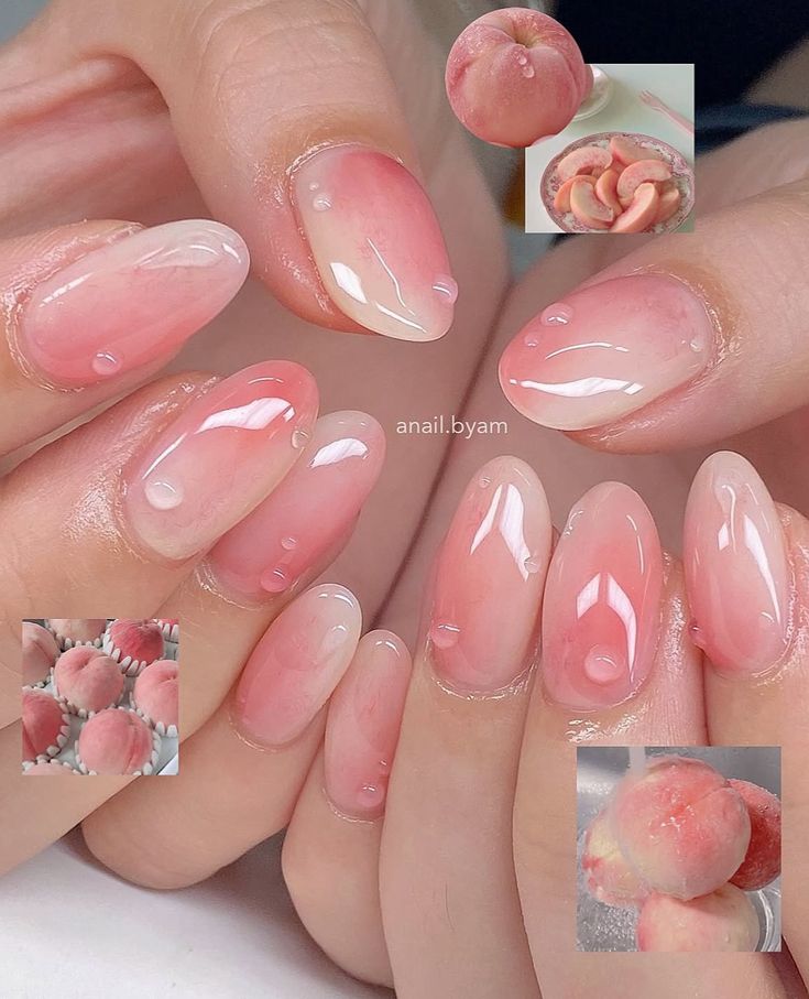Peach Ombre với quả đào căng mọng