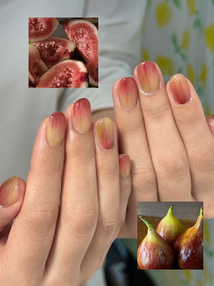 Nail ombre quả ổi (Guava Ombre)