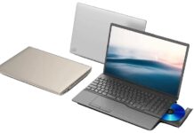 Fujitsu FMV Note A: Chiếc laptop có ổ đĩa quang hiếm hoi trong năm 2025. Ngoại hình của chiếc máy Fujitsu FMV Note A (Nguồn: Internet)