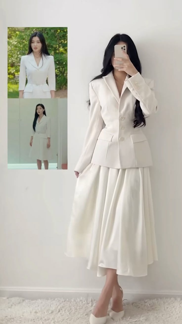 Blazer thanh lịch và chân váy