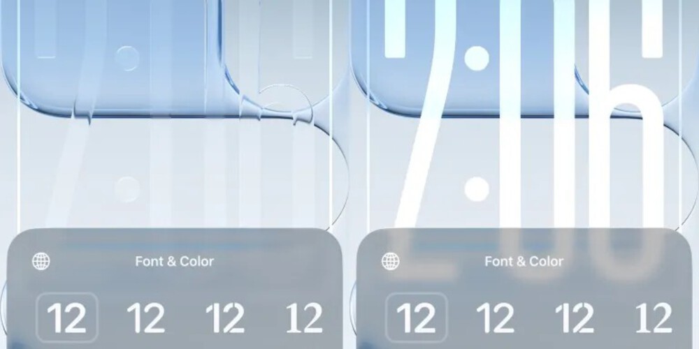 Liquid Glass trên Lock Screen (Ảnh: Internet)