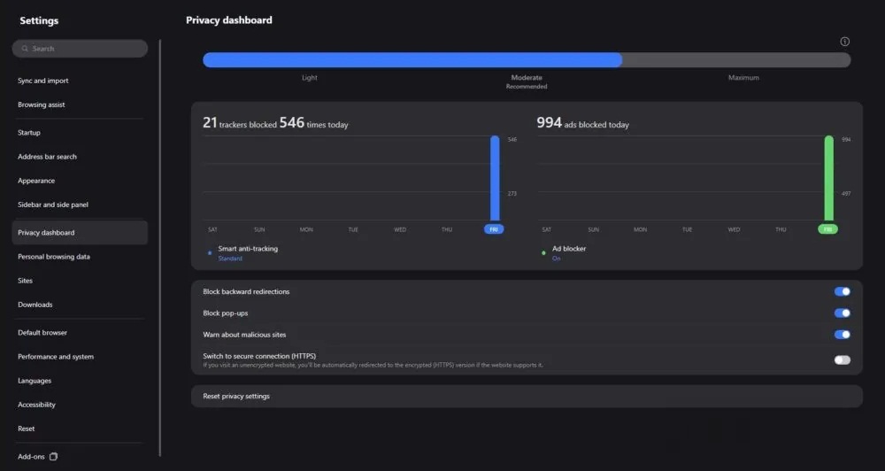 Trình duyệt web Samsung Internet trên máy tính (Ảnh: Internet)