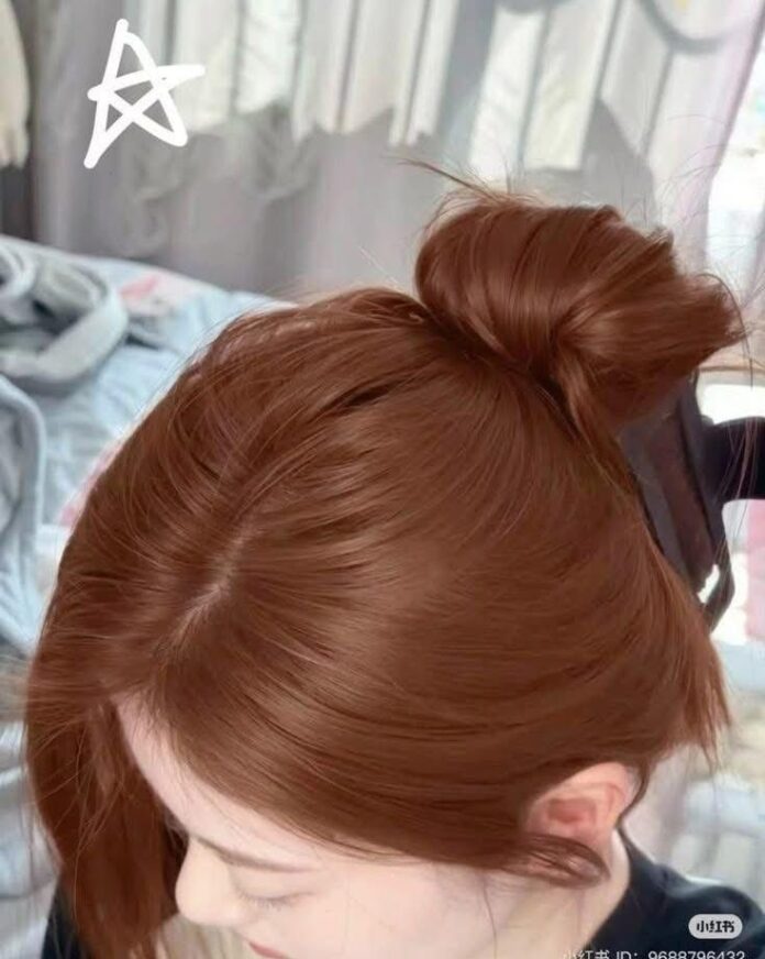 Tóc màu nâu cam có phải tẩy không