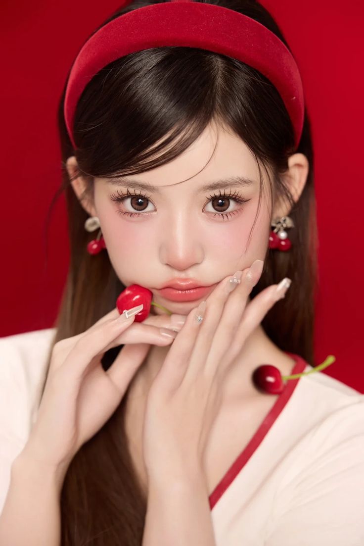 Trang điểm tone đỏ cherry